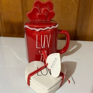 Rae Dunn Mug & Coaster Set